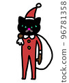 black cat santa 96781358