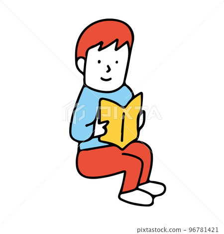 坐著看書的人 96781421
