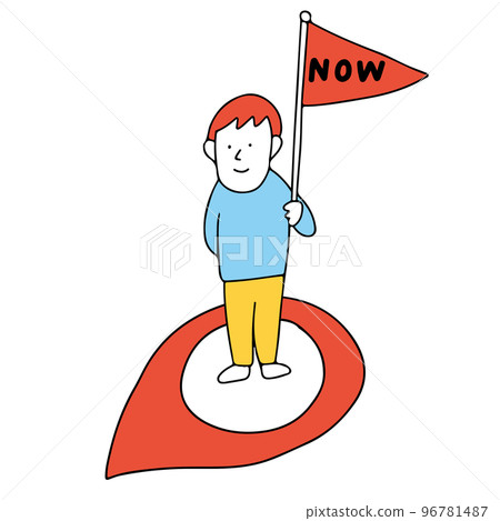 A man who is lost in his current location as to which path to take next 96781487