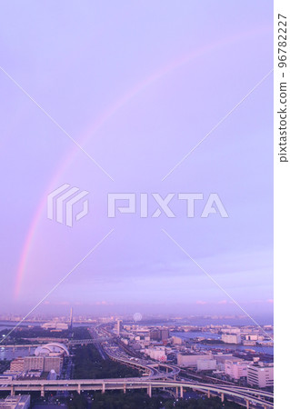 Rainbow, Ferris wheel and Gulf Road Rainbow, Ferris wheel and Gulf Road 96782227