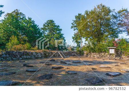 Azuchi Castle Ruins, Oda Nobunaga Castle Ruins, stone walls 96782532