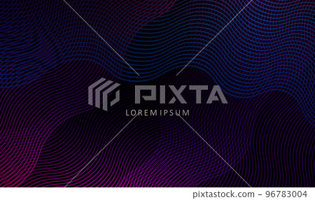 Dark background with a small wavy oblique pattern 96783004