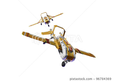 Drone (airplane type: formation flight: transparent material) Drone (airplane type: formation flight: transparent material) 96784369