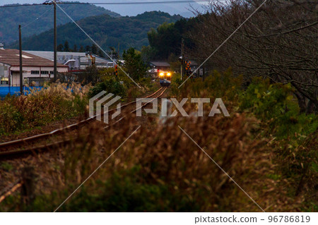 Shizuoka Prefecture Fukuroi City Kawae Tenryu Hamanako Railway and scenery along the line 96786819