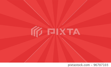 Japanese-style background material red concentration line horizontal 16:9 96787103