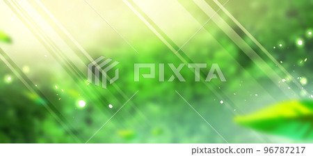 Background material of blurred fresh green where light is inserted Background material of blurred fresh green where light is inserted 96787217