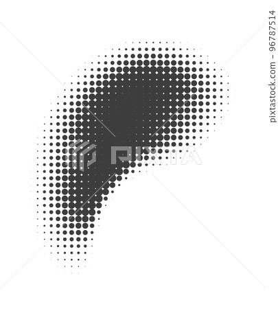 Halftone gradient shapes. Dots comic effect. Vector illustration Halftone gradient shapes. Dots comic effect. Vector illustration 96787514
