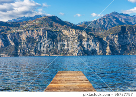 Lake Garda and Alps View From the Malcesine Village - Italy 96787797