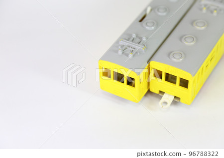 yellow train toy white back 96788322