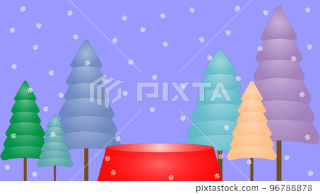 Illustrations for New Year's, Christmas, and an event on a blue background 96788878