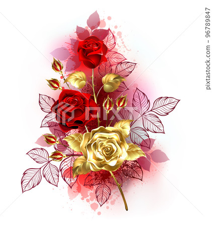 Small bouquet of jewelry roses Small bouquet of jewelry roses 96789847