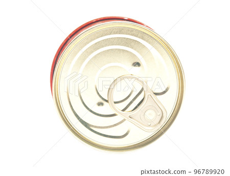 Lid or Base of Food Tin Can top view Lid or Base of Food Tin Can top view 96789920