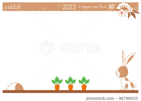 2023生肖兔明信片設計11D 96790420