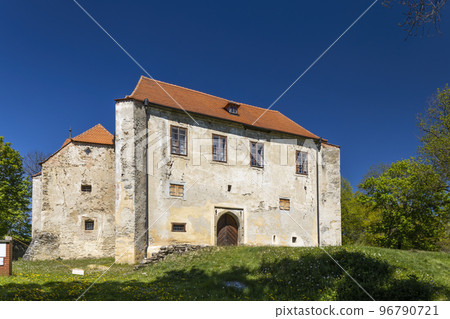 Cuknstejn Fortress near Nove hrady, Southern Bohemia, Czech Republic 96790721
