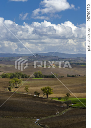 Typical Tuscan landscape near Siena, Tuscany, Italy 96790730