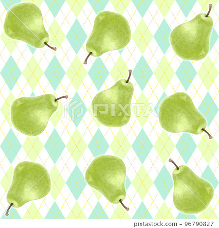 Delicious pear seamless pattern material 96790827