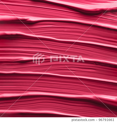 Texture of liquid lipstick in red Viva Magenta red color 2023 as background Texture of liquid lipstick in red Viva Magenta red color 2023 as background 96791661