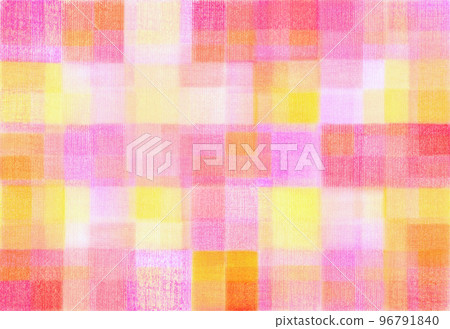 Pink and yellow flower color check drawn with colored pencils Pink and yellow flower color check drawn with colored pencils 96791840