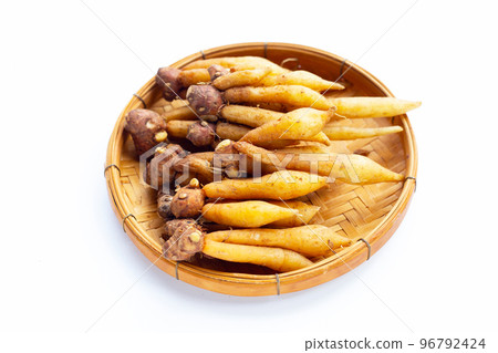 Finger root on a white background. Finger root on a white background. 96792424