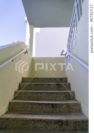Destin, Florida- Open stairwell in a low angle view 96792517