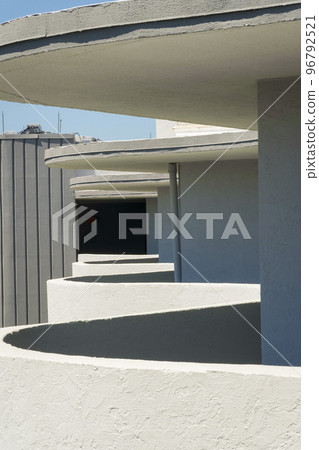 Destin, Florida- Round concrete balconies with round roof design 96792521