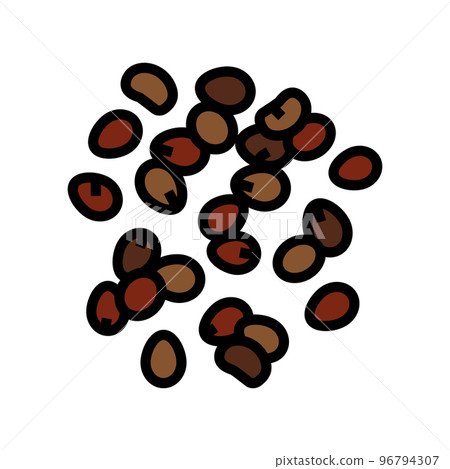 sorghum grain food color icon vector illustration 96794307