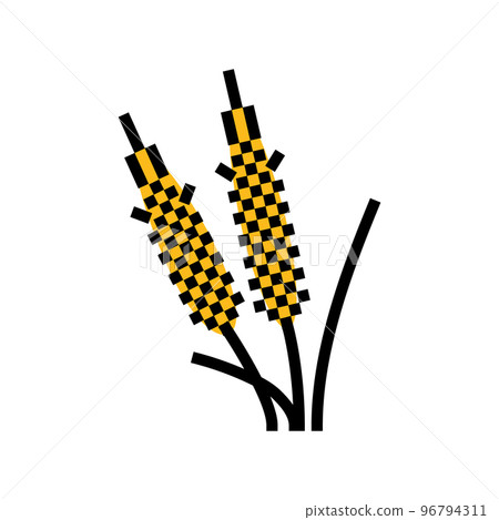 rye plant food color icon vector illustration 96794311
