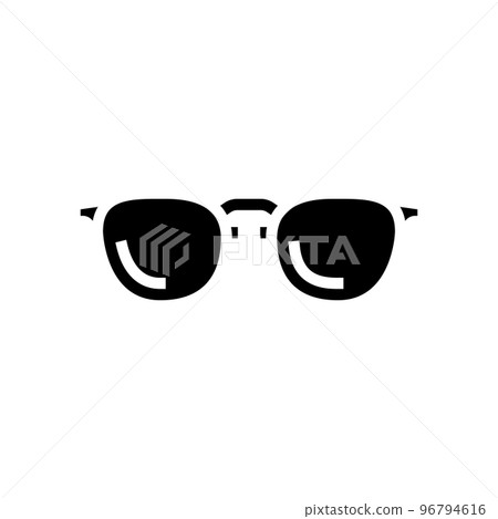 style glasses optical glyph icon vector illustration 96794616