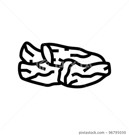papaya dried fruit line icon vector illustration papaya dried fruit line icon vector illustration 96795030