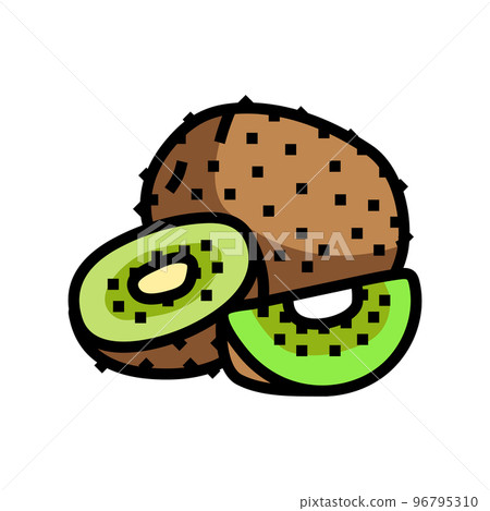 kiwi healthy color icon vector illustration kiwi healthy color icon vector illustration 96795310