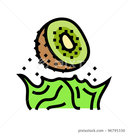 juice kiwi splash color icon vector illustration juice kiwi splash color icon vector illustration 96795330