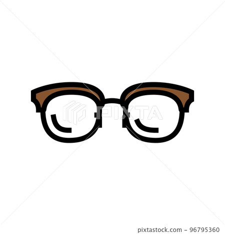 hipster glasses optical color icon vector illustration hipster glasses optical color icon vector illustration 96795360