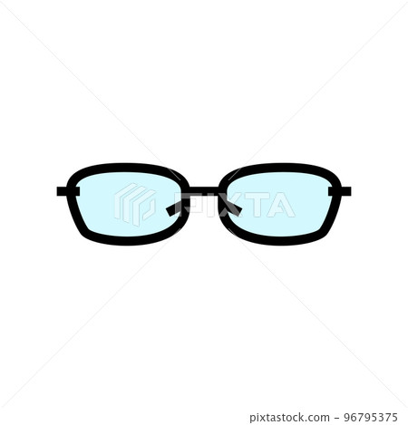 ocular glasses optical color icon vector illustration 96795375