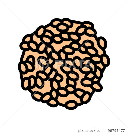 barley grain pile peeled color icon vector illustration barley grain pile peeled color icon vector illustration 96795477