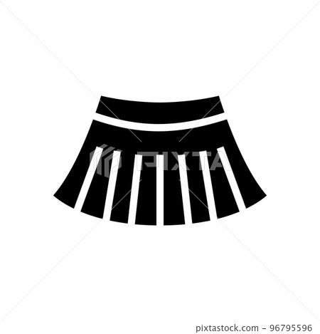 miniskirt glyph icon vector illustration miniskirt glyph icon vector illustration 96795596