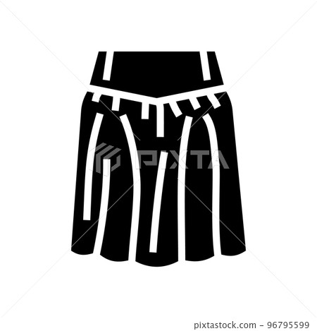 yoke skirt glyph icon vector illustration yoke skirt glyph icon vector illustration 96795599