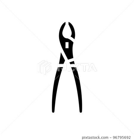 gas pliers glyph icon vector illustration gas pliers glyph icon vector illustration 96795692