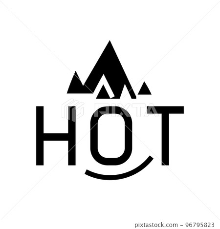 hot fire glyph icon vector illustration hot fire glyph icon vector illustration 96795823