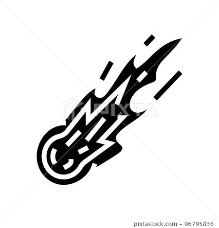 fireball glyph icon vector illustration fireball glyph icon vector illustration 96795836