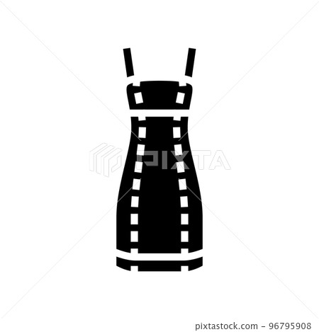 dress denim glyph icon vector illustration dress denim glyph icon vector illustration 96795908