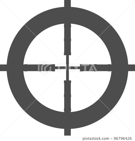 Aim illustration transparent deformed black 96796426