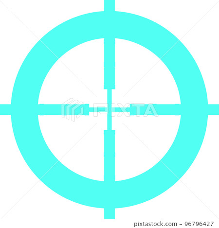 Aim illustration transparent deformed green 96796427