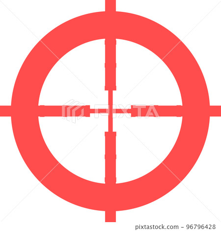 Aim illustration transparent deformed red 96796428