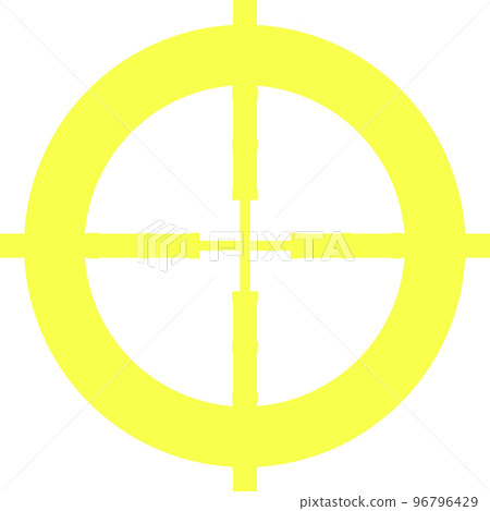 Aim illustration transparent deformed yellow 96796429