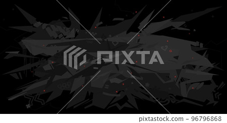 Abstract Dark Black Futuristic Mecha Gundam Cyberpunk Style Colorful Urban Street Art Graffiti Vector Illustration Template Background Abstract Dark Black Futuristic Mecha Gundam Cyberpunk Style Colorful Urban Street Art Graffiti Vector Illustration Template Background 96796868