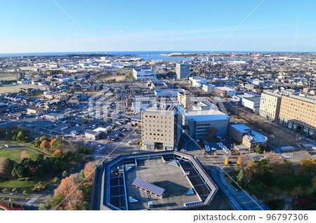 The view from the Ishikawa Prefectural Office　 96797306