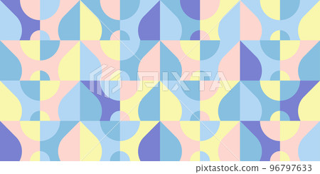 Seamless geometric pattern in bauhaus style 96797633
