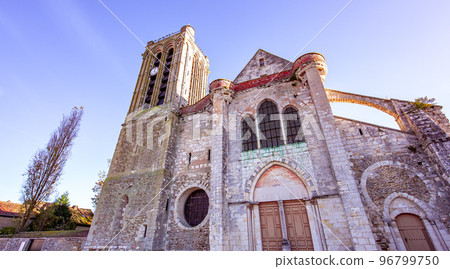 Collegiate saint martin church, Champeaux, France, exteriors Collegiate saint martin church, Champeaux, France, exteriors 96799750