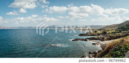 Mediterranean Sea And Rocky Coast Of Crete, Greece Mediterranean Sea And Rocky Coast Of Crete, Greece 96799962