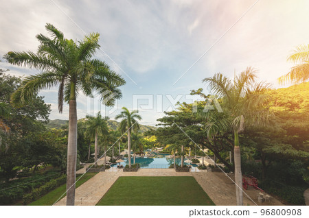 Natural tropical hotel resort 96800908